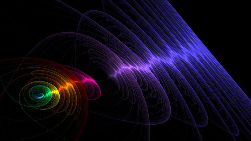 Colorful Fractal Patterns — Purple, Dynamic, Digital Art, Spirals