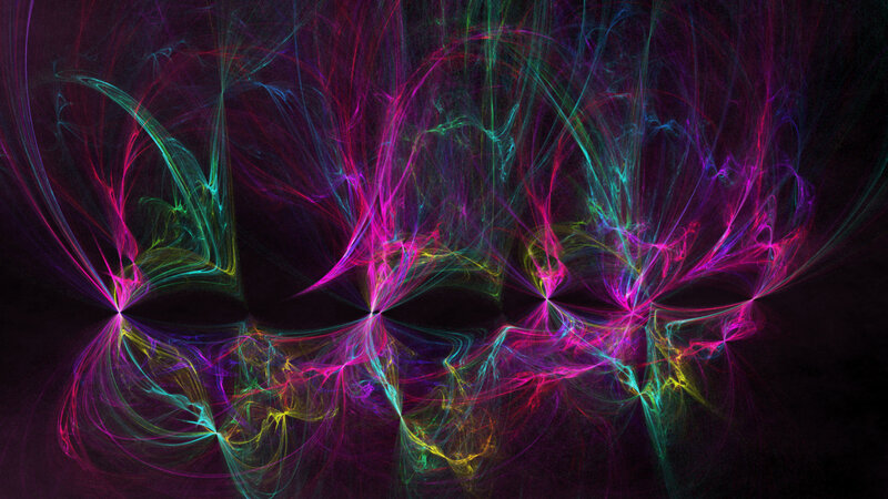 Colorful Fractal Patterns — Purple, Energetic, Abstract
