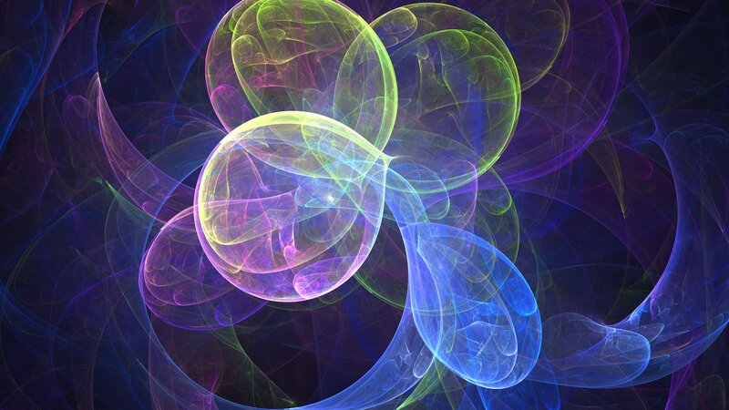 Colorful Fractal Patterns — Purple, Ethereal, Abstract, Bubbles