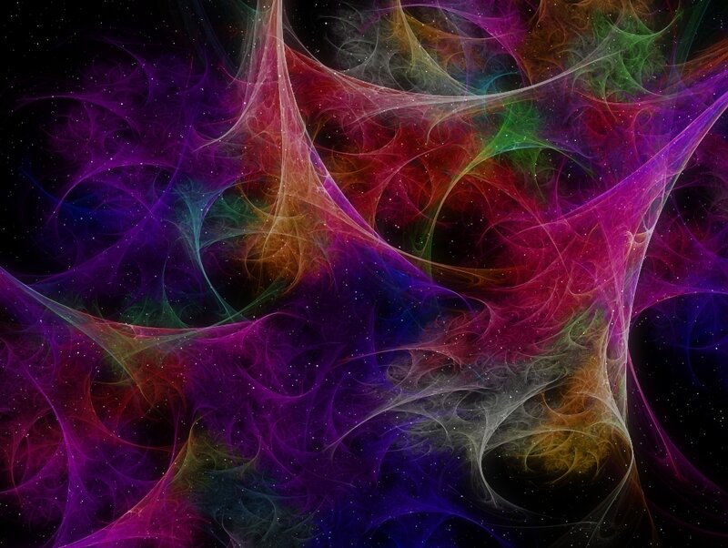 Colorful Fractal Patterns — Purple