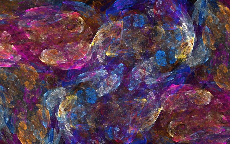 Colorful Fractal Patterns — Purple, Vibrant, Abstract