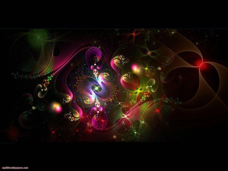 Colorful Fractal Patterns — Purple, Vibrant