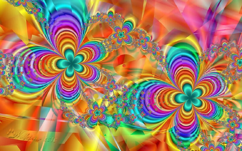 Colorful Fractal Patterns — Rainbow