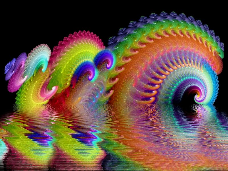 Colorful Fractal Sculpture — Rainbow
