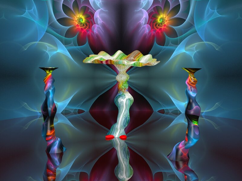 Colorful Fractal Sculptures