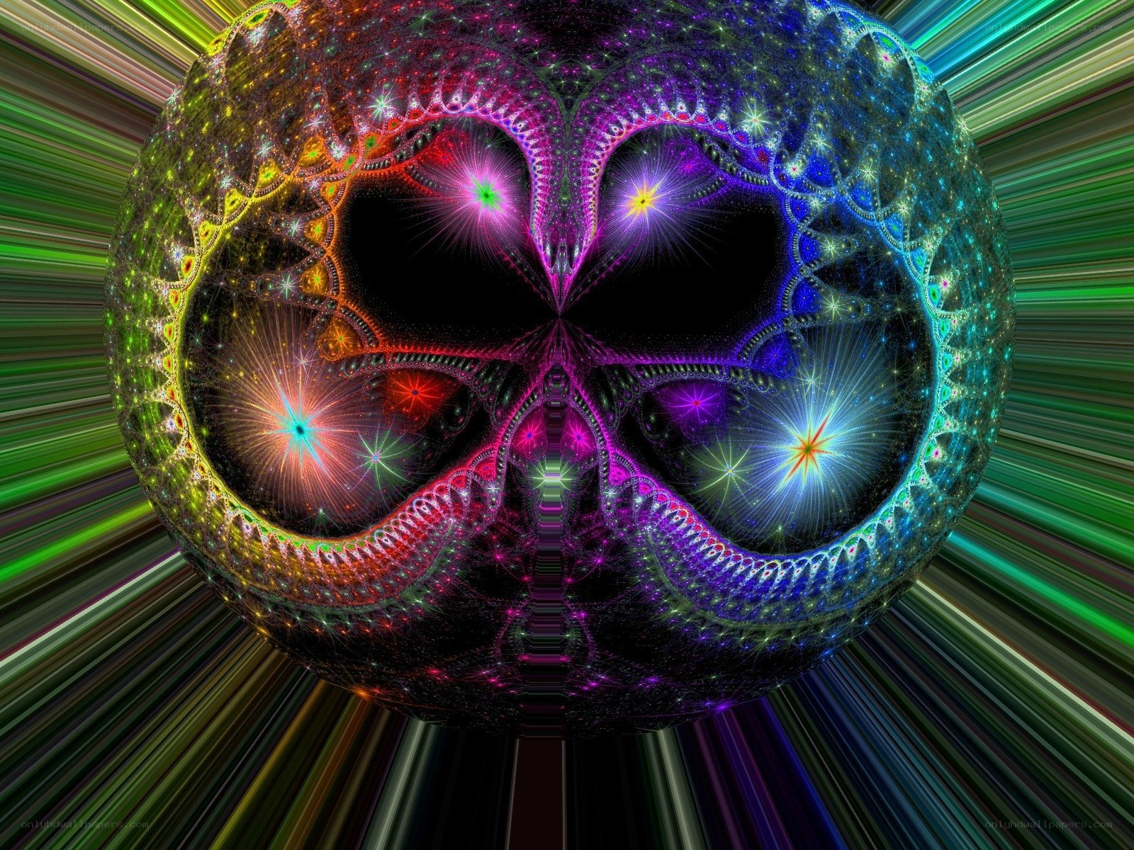 colorful fractal sphere
