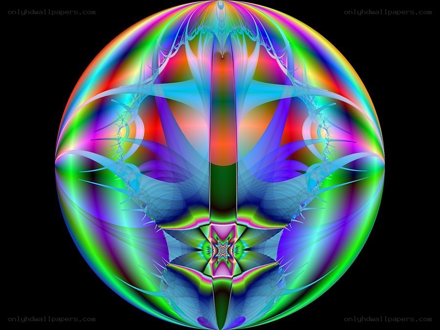 colorful fractal sphere
