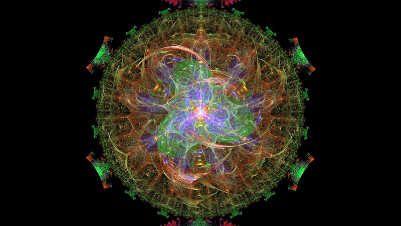 colorful fractal sphere