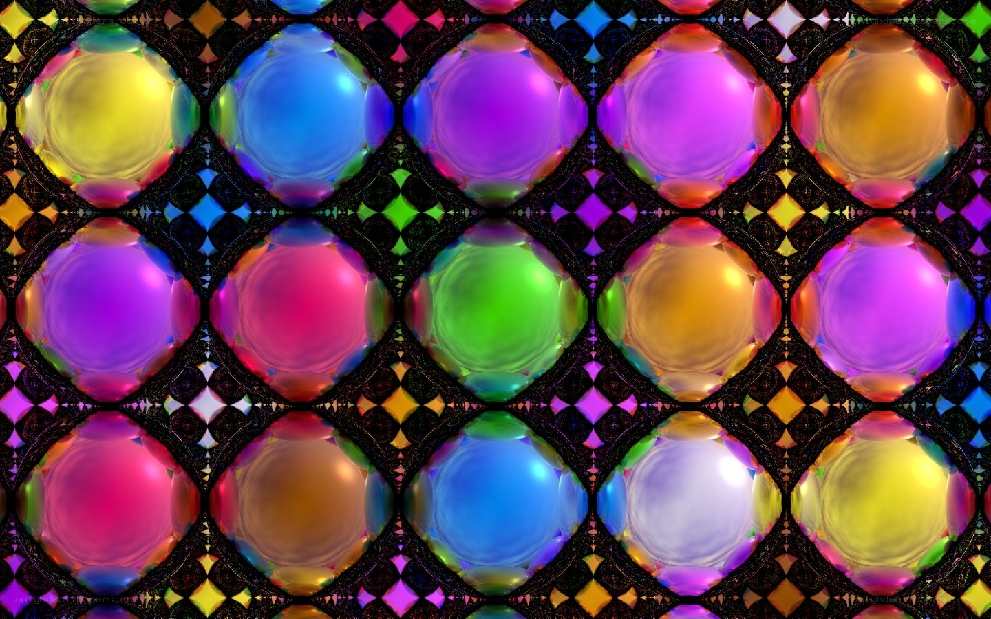 colorful fractal sphere pattern