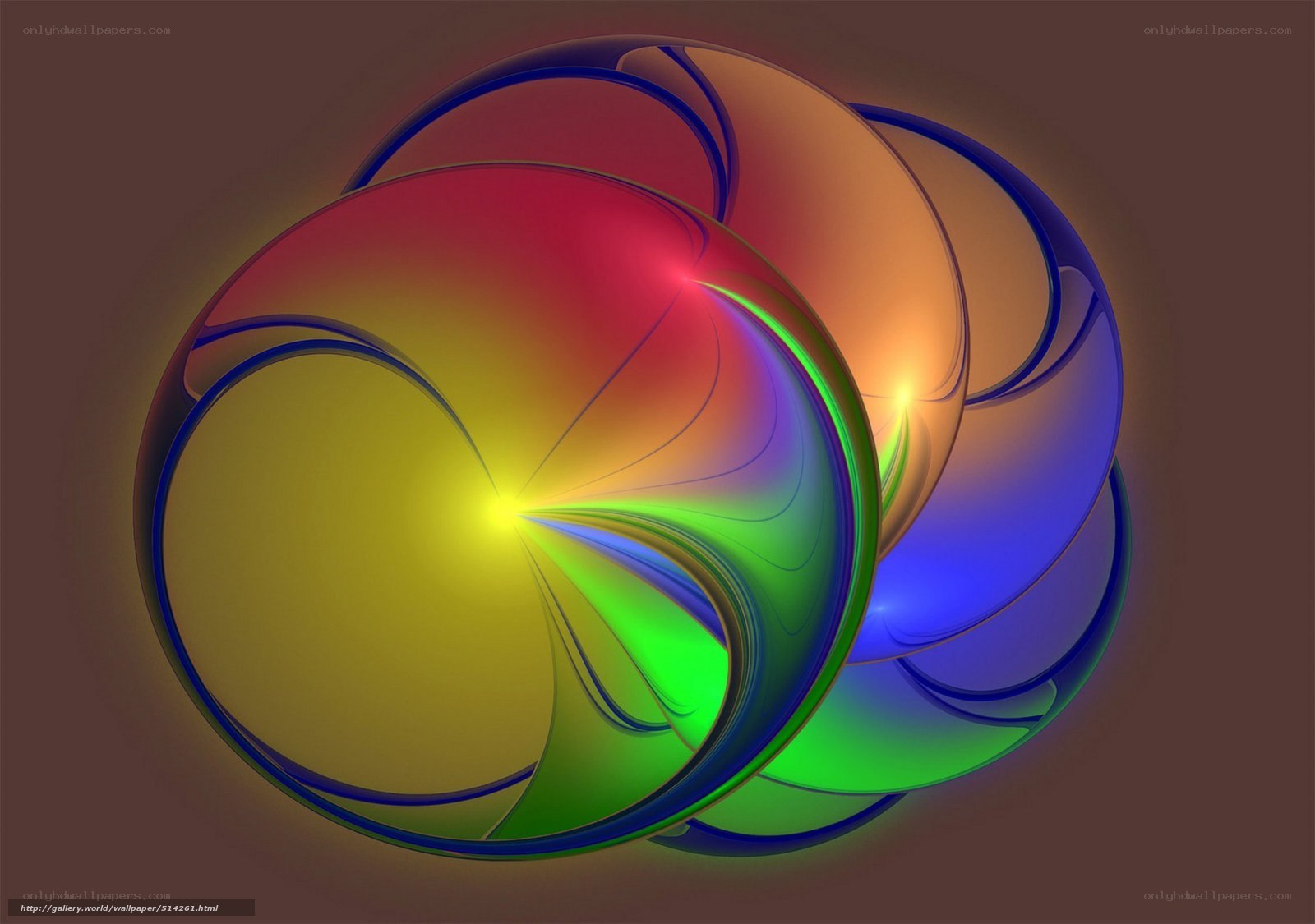 Colorful fractal sphere