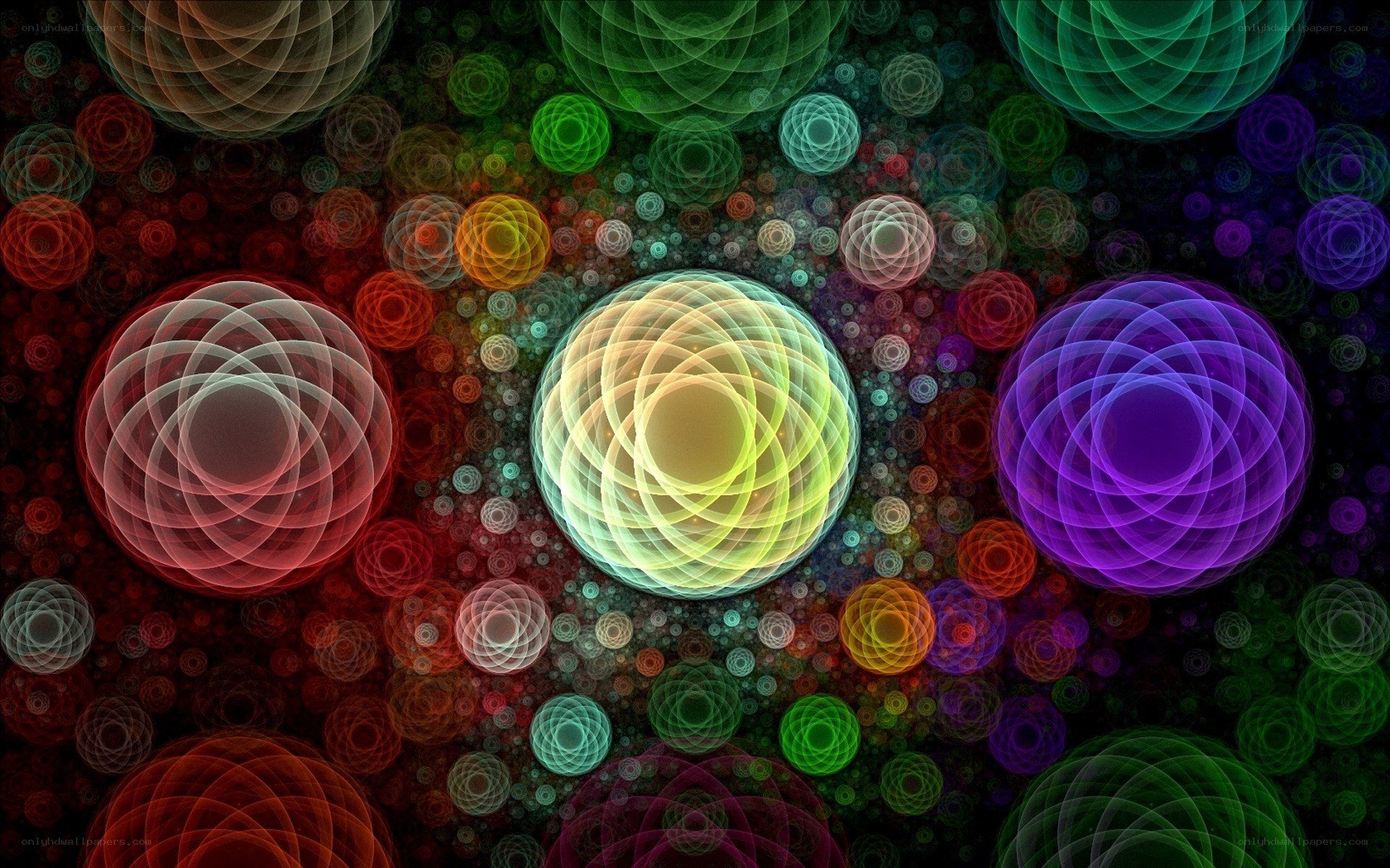 Colorful fractal spheres
