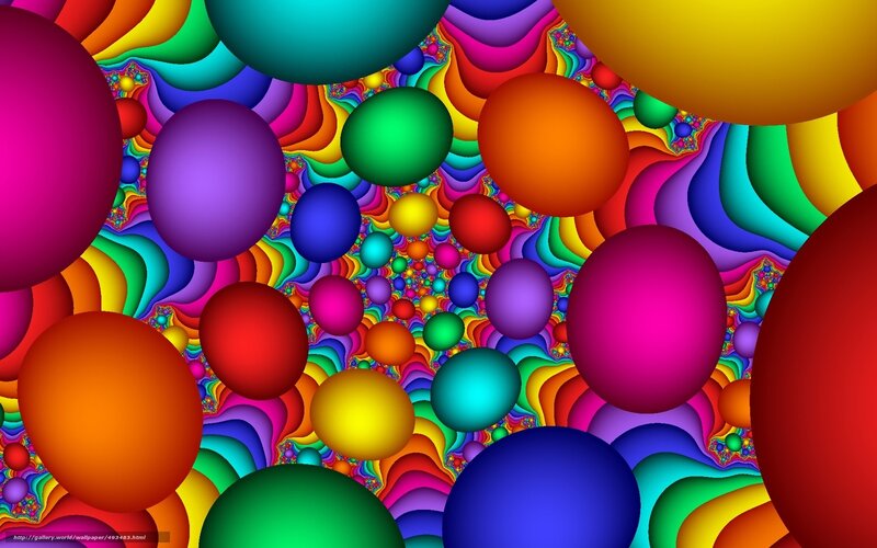 Colorful fractal spheres