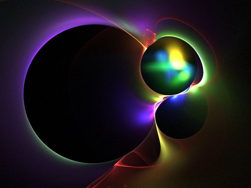 Colorful Fractal Spheres — Purple