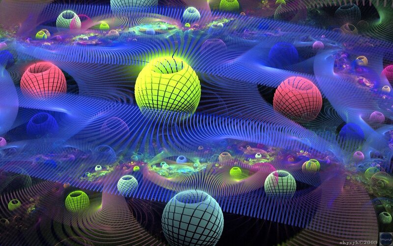 colorful fractal spheres