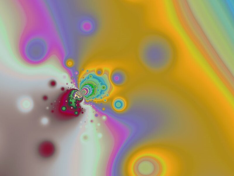 colorful fractal spiral