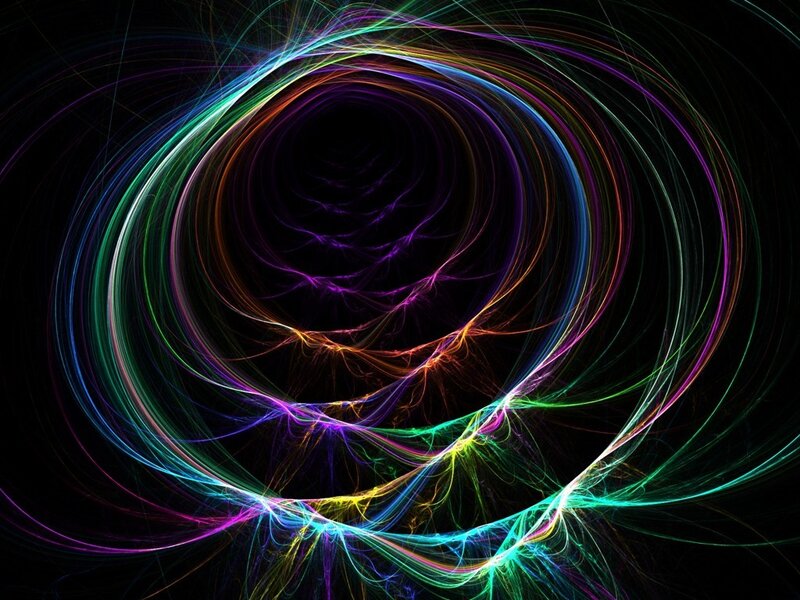 colorful fractal spiral