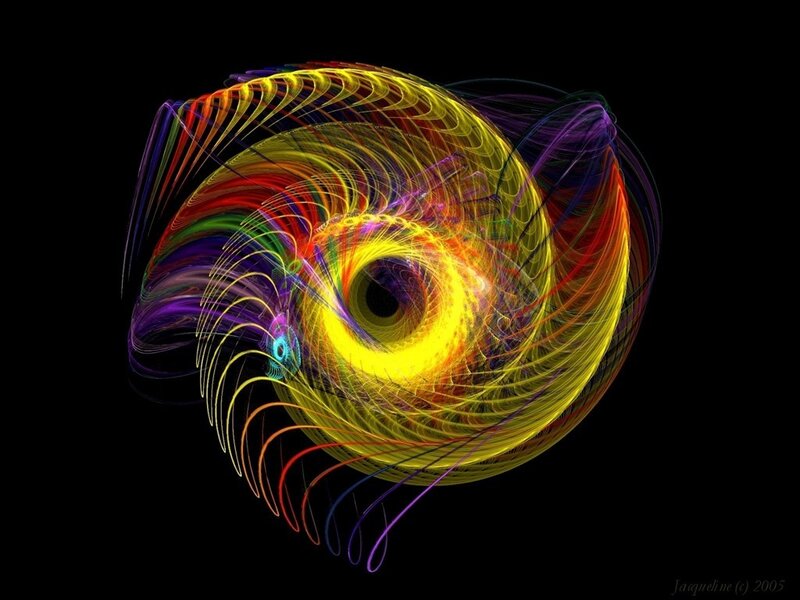 colorful fractal spiral