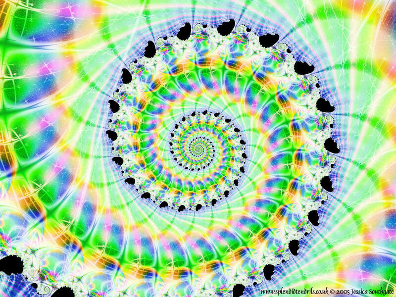 colorful fractal spiral