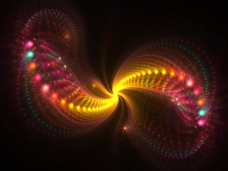 colorful fractal spiral