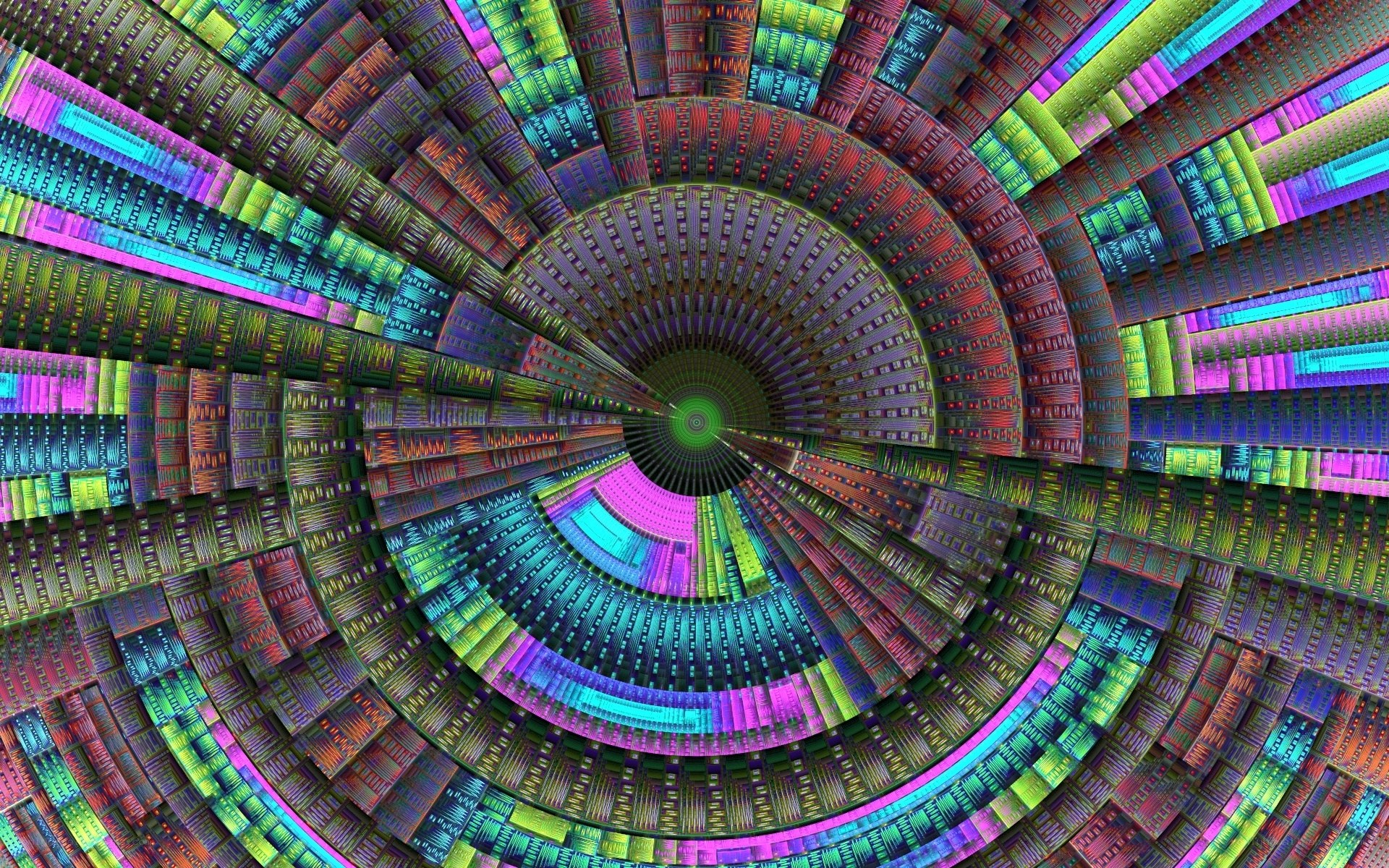 colorful fractal spiral