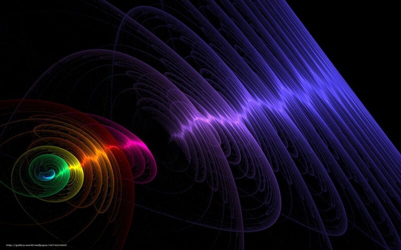 Colorful fractal spiral
