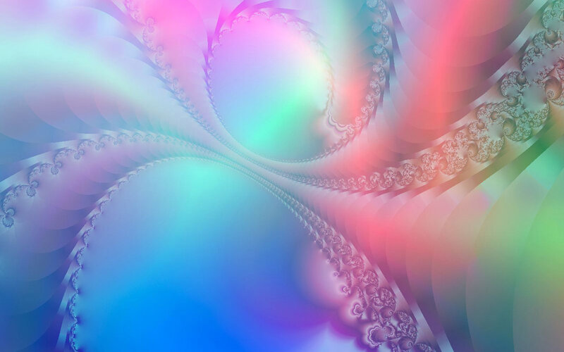 Colorful fractal spiral