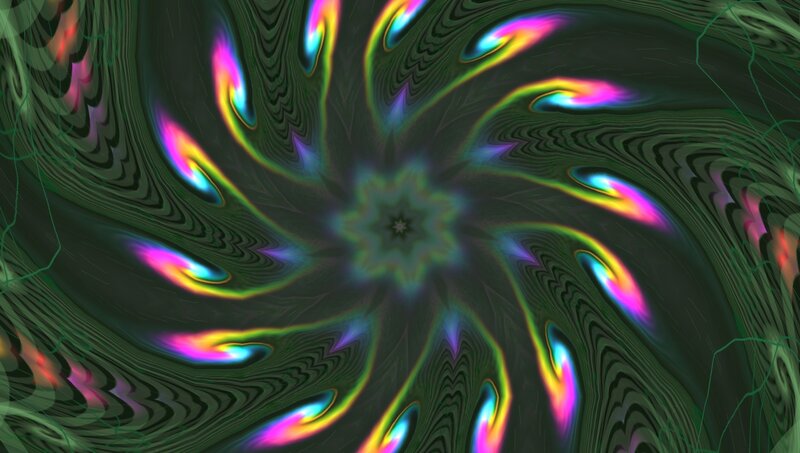 colorful fractal spiral
