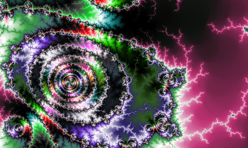 colorful fractal spiral