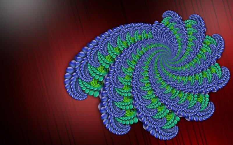 colorful fractal spiral