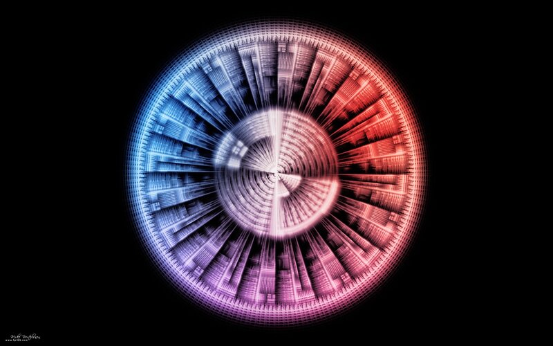colorful fractal spiral