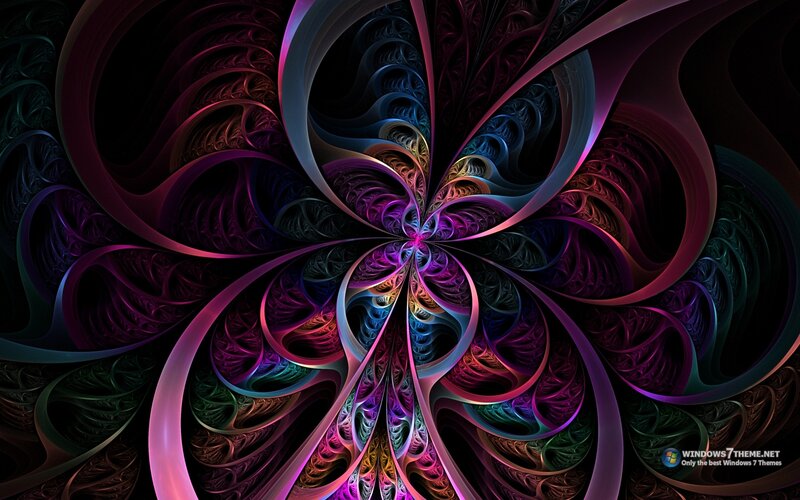 colorful fractal spiral