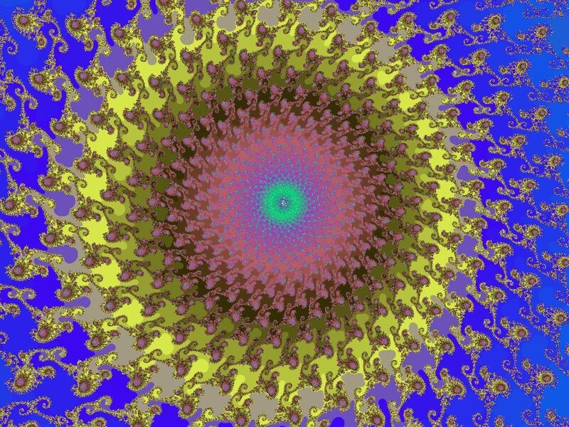colorful fractal spiral