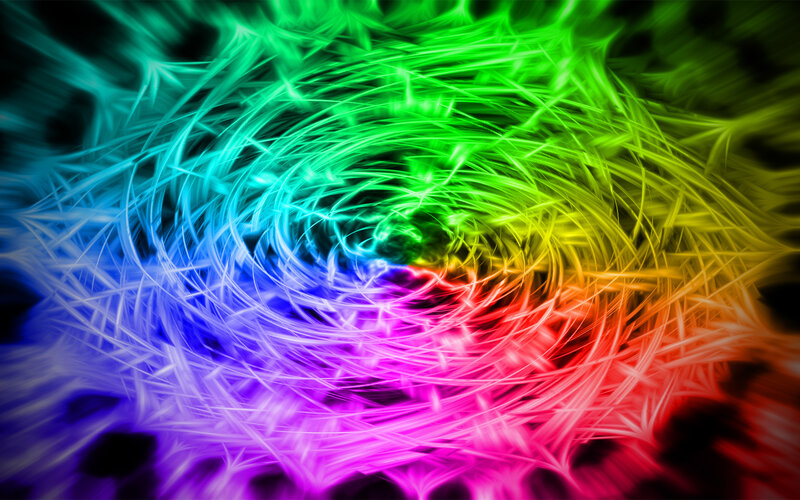 colorful fractal spiral