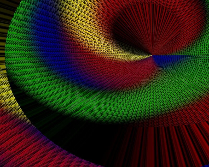 colorful fractal spiral