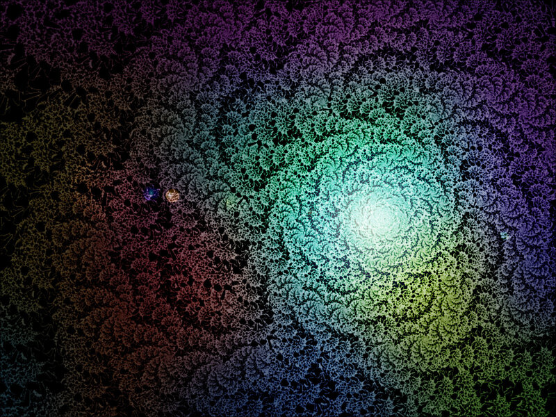 colorful fractal spiral