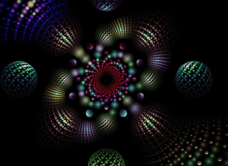 colorful fractal spiral
