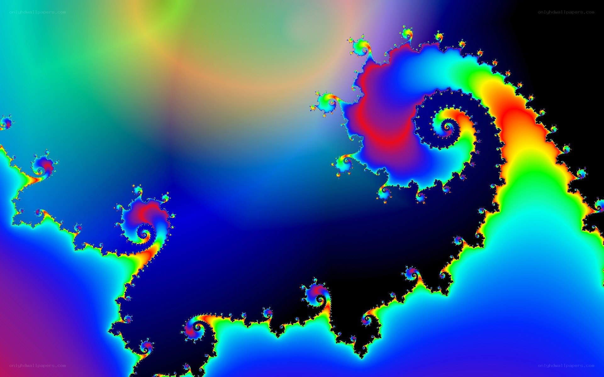 colorful fractal spiral pattern