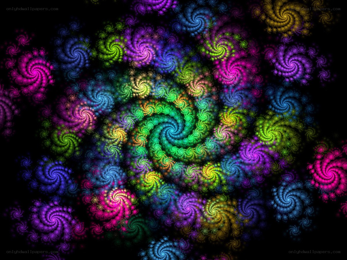 colorful fractal spiral pattern