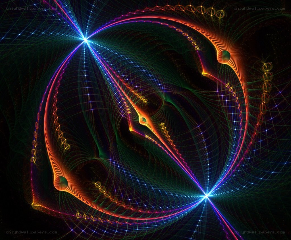 Colorful fractal spiral pattern