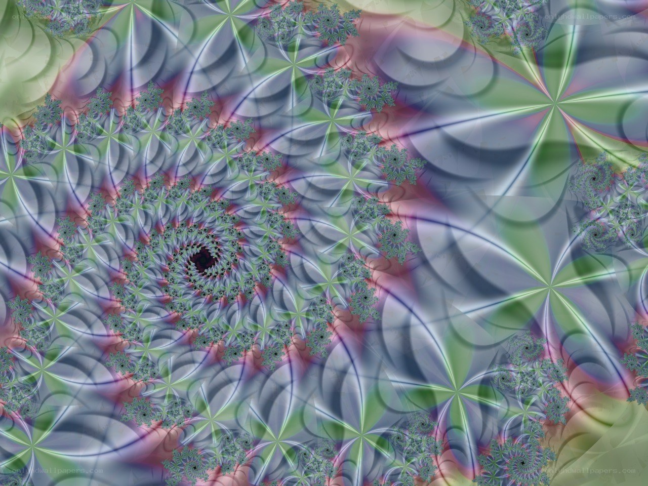 colorful fractal spiral pattern