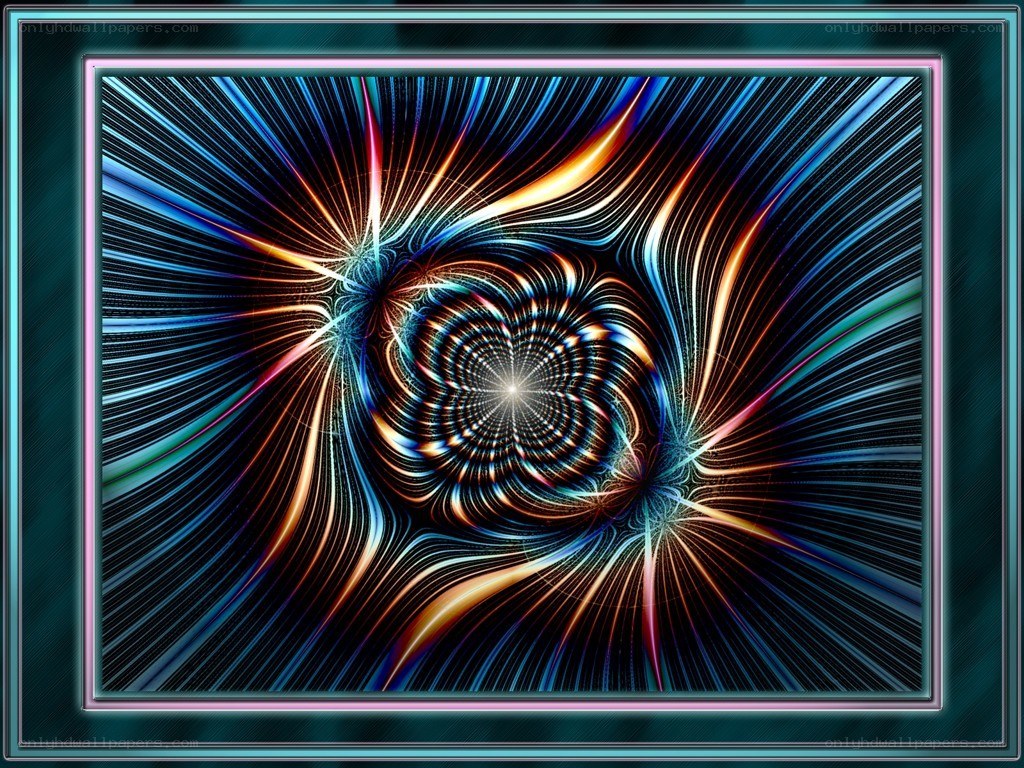 Colorful fractal spiral pattern