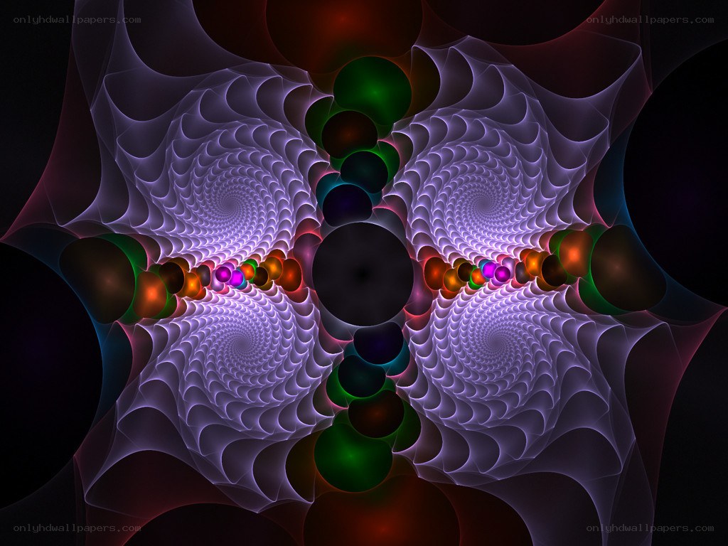colorful fractal spiral pattern