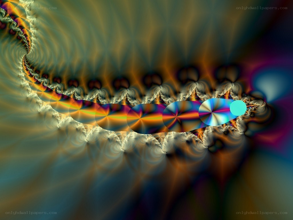 Colorful fractal spiral pattern