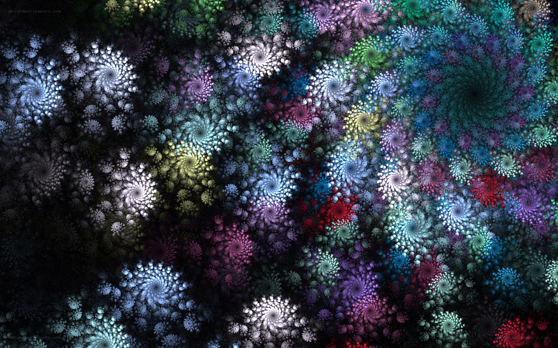 colorful fractal spiral pattern