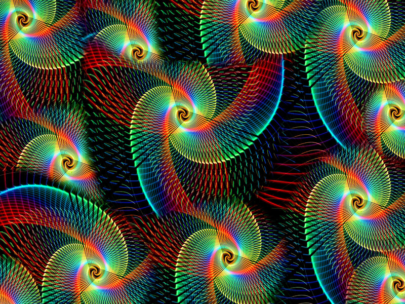 colorful fractal spiral pattern