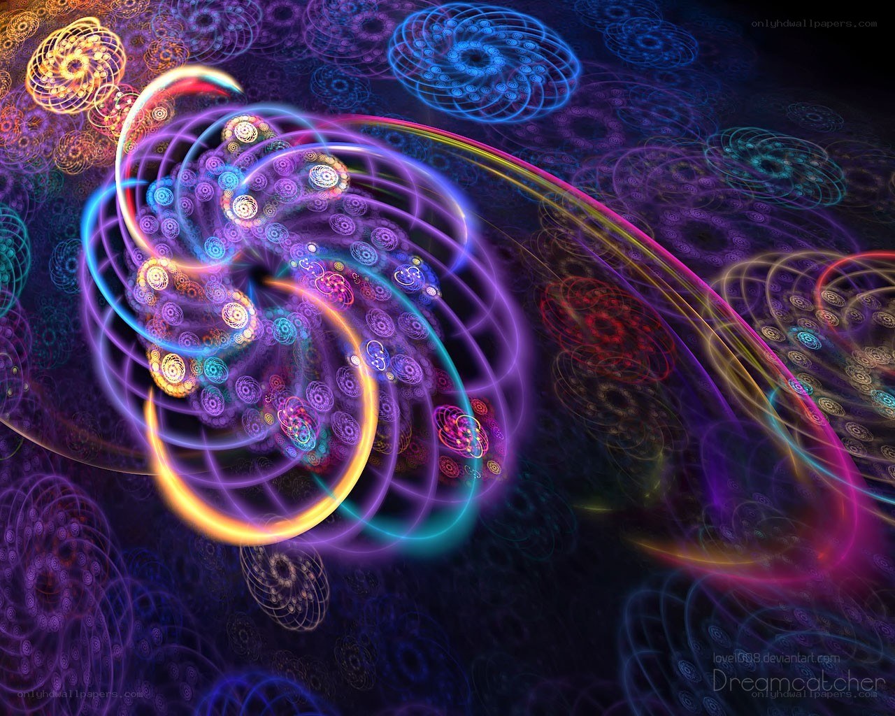colorful fractal spiral patterns