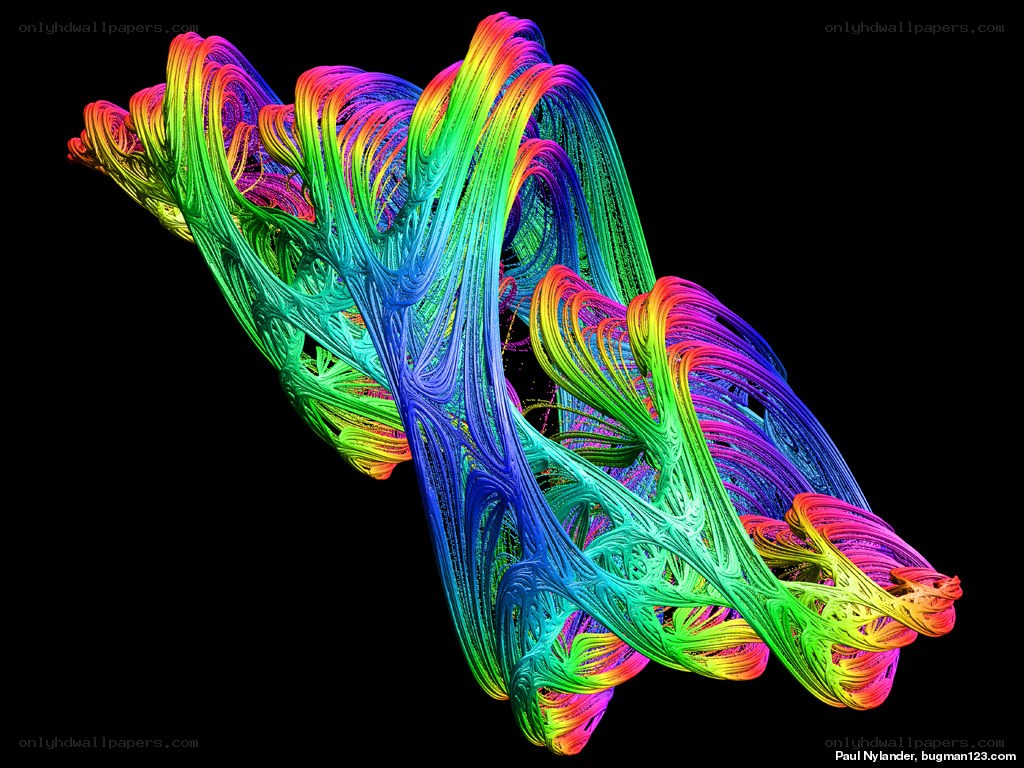 Colorful fractal spiral structure