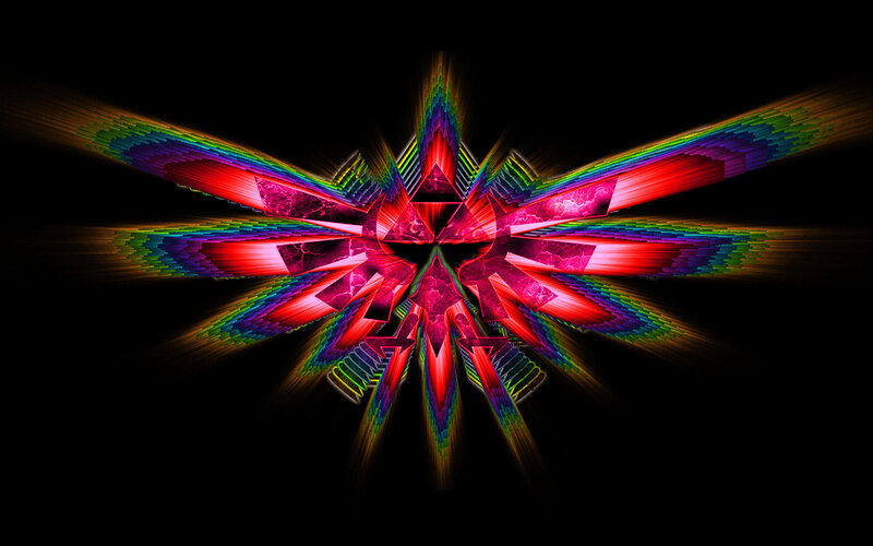 Colorful fractal star design