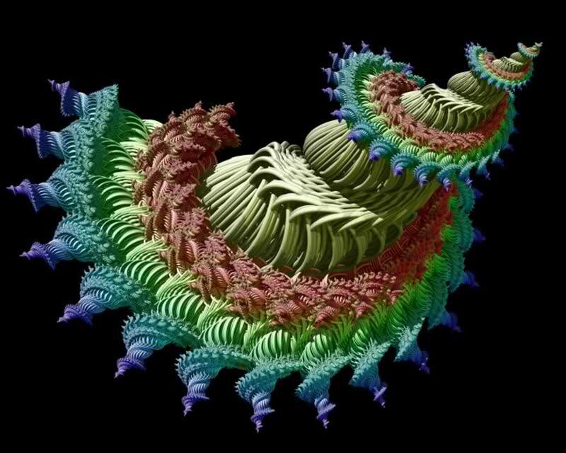 Colorful Fractal Structure — Green