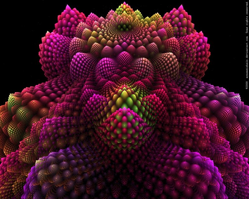 Colorful Fractal Structure — Purple, Complex
